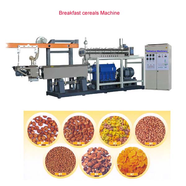 breakfast cereals extruder machineJinan saibainuo machinery co.,ltd